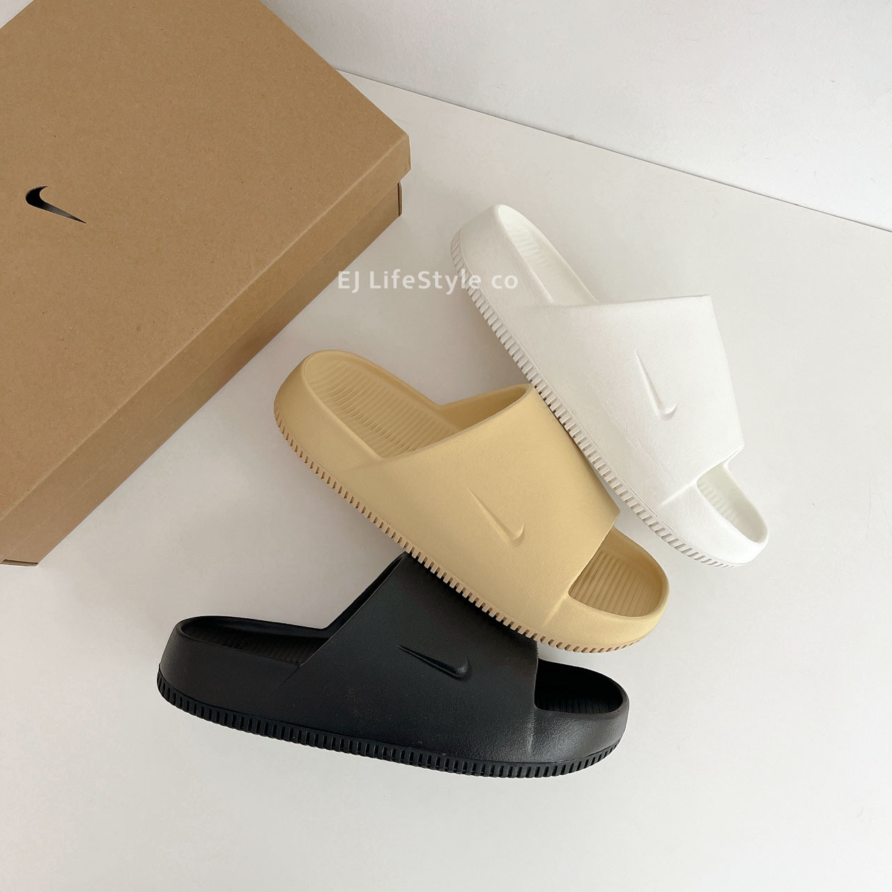 NIKE CALM SLIDE 黑色 白色 黃色 薄荷綠 拖鞋 橡膠 海灘拖 FD4116 DX4816 / 現貨