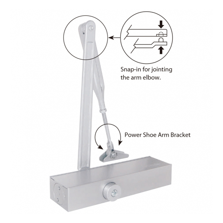 "BONCO" 明氣鼓 閉門器 3# 銀色