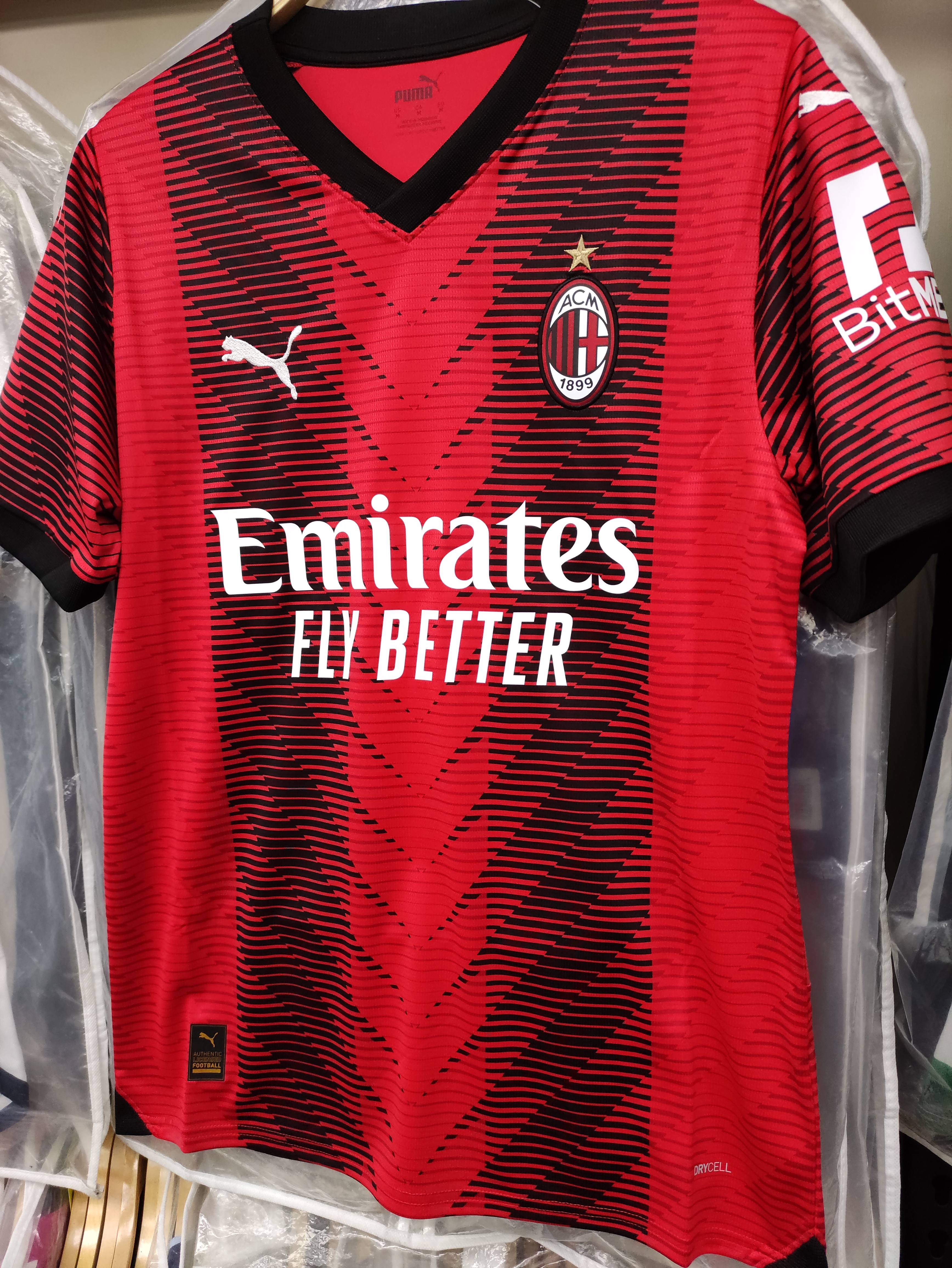 23-24 AC米蘭主場伊巴謙莫域球迷版球衣