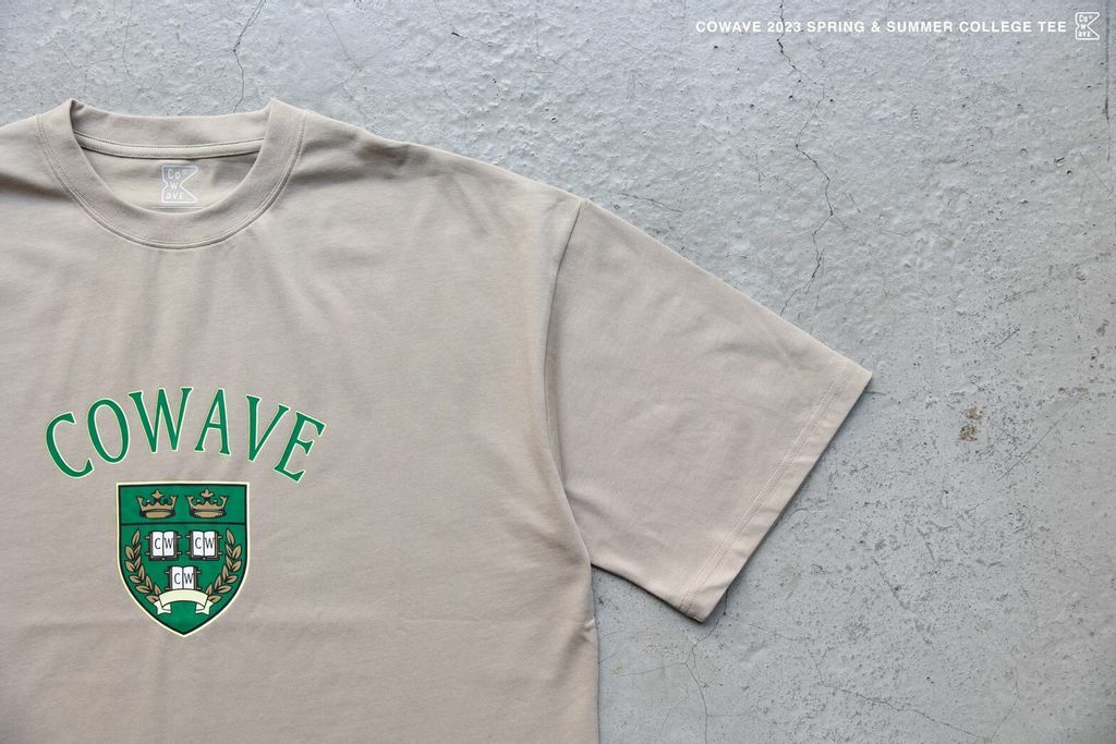 Cowave 2023 Spring & Summer College tee - Khaki