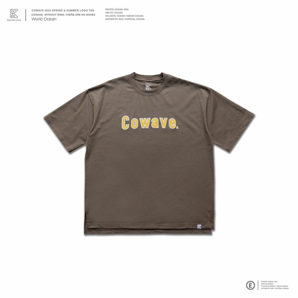 Cowave 2023 Spring & Summer LOGO tee - brown