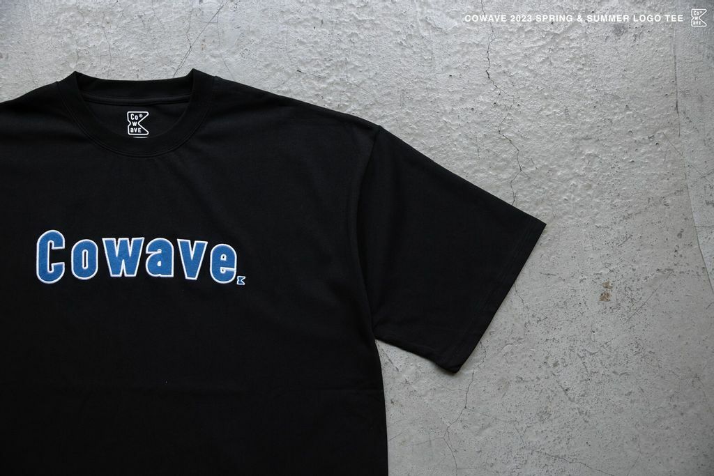 Cowave 2023 Spring & Summer LOGO tee - BLACK