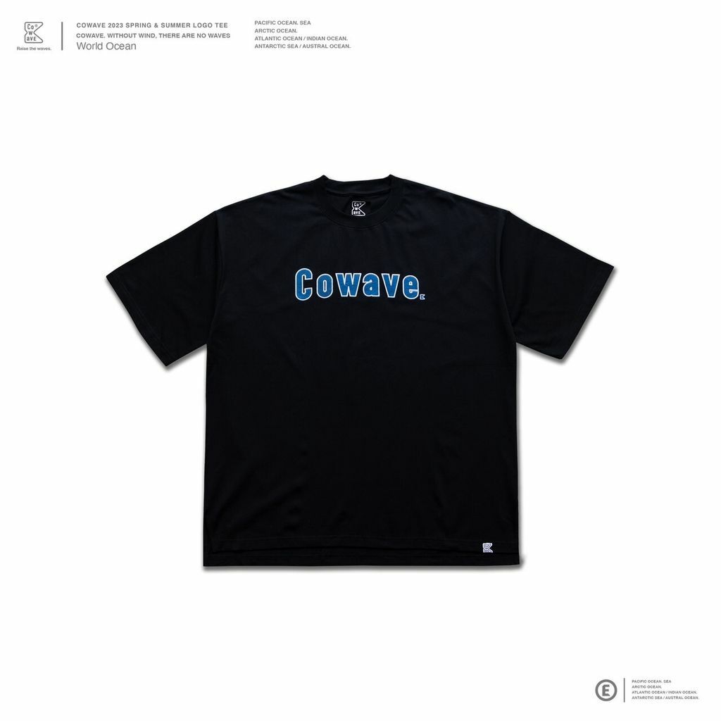 Cowave 2023 Spring & Summer LOGO tee - BLACK