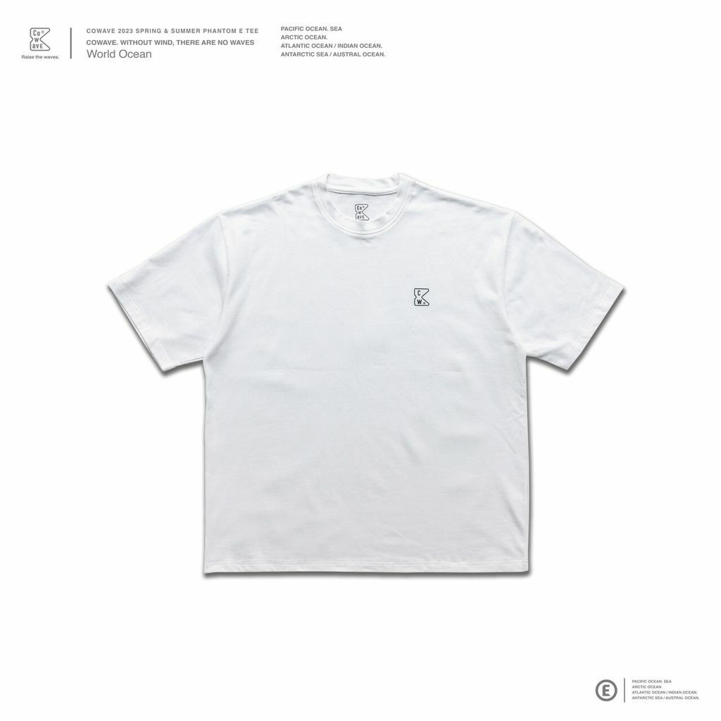 Cowave 2023 Spring & Summer Phantom E tee 白色