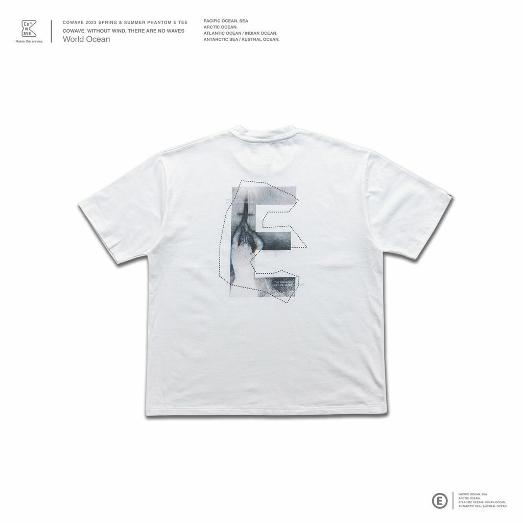 Cowave 2023 Spring & Summer Phantom E tee 白色