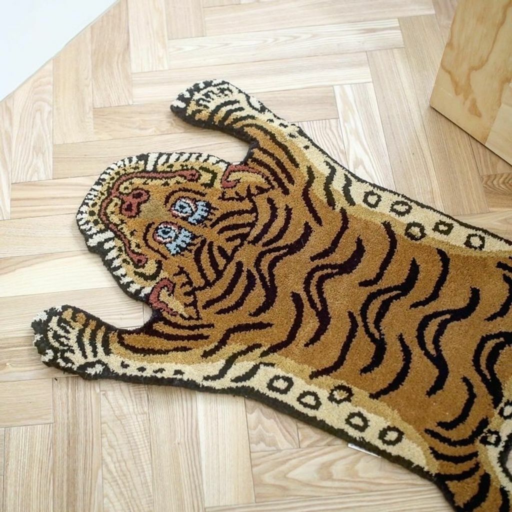 Tibetan Tiger Rug 西藏老虎地毯(藍色款)