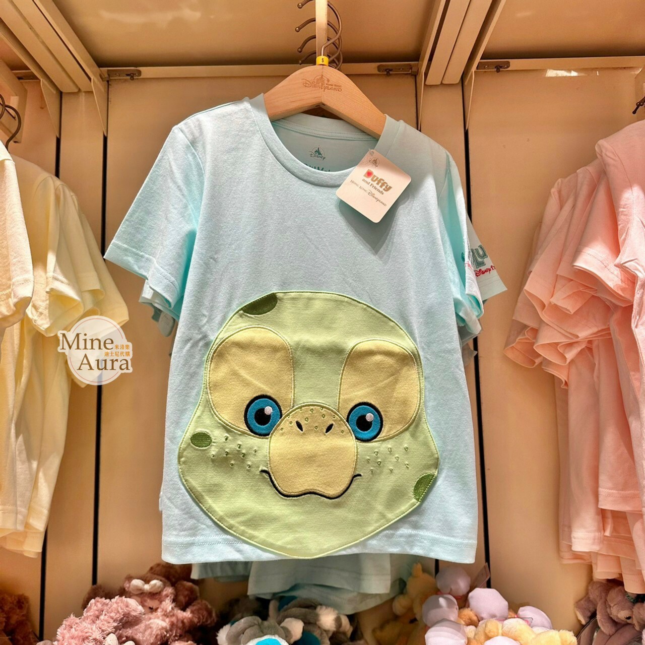 奧樂米拉 海龜 OluMel 大頭圖案 造型 兒童 短T 上衣 -香港迪士尼樂園