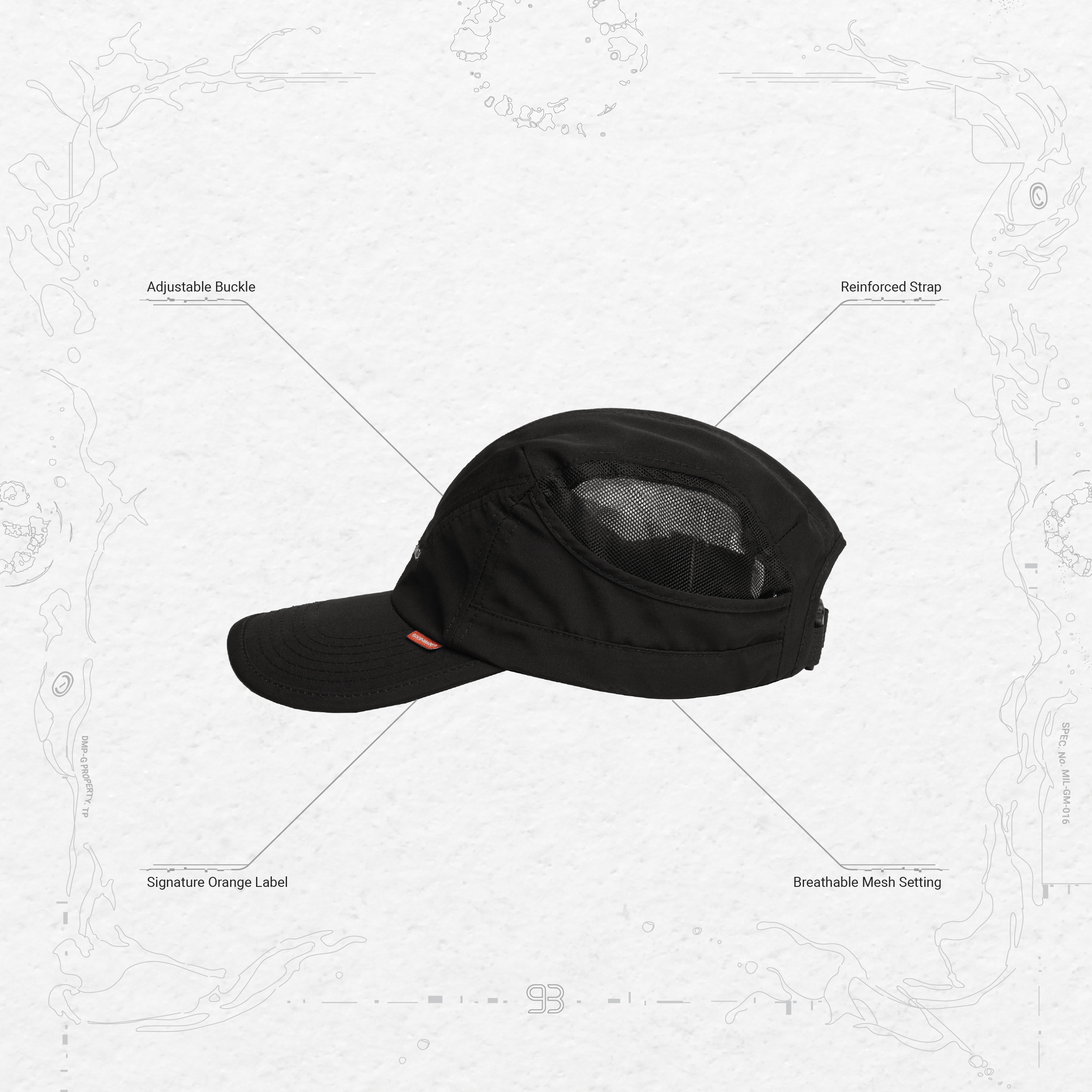 帽子 GOOPiMADE A-iRk3 Project-G Utility Cap GOOPiMADE - “A-iRk3“ Project-G Utility Cap - SHINKIROU