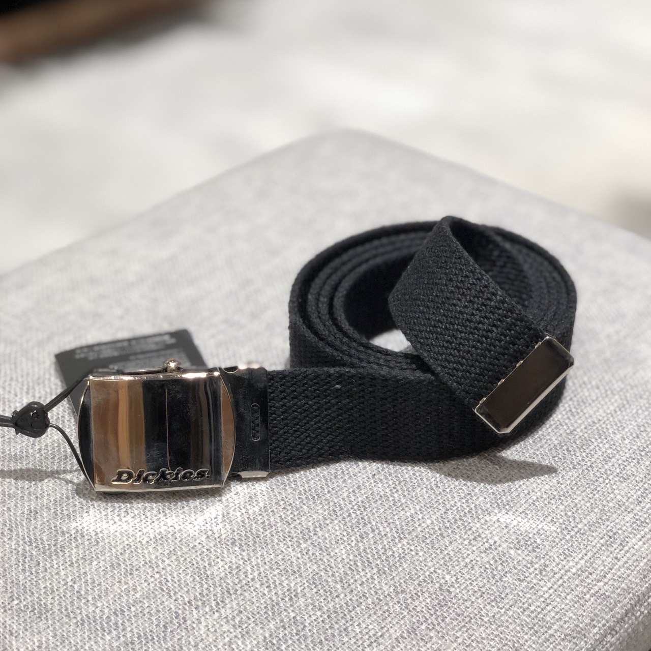 Dickies 工裝帆布皮帶 亮面壓紋 DS0741I