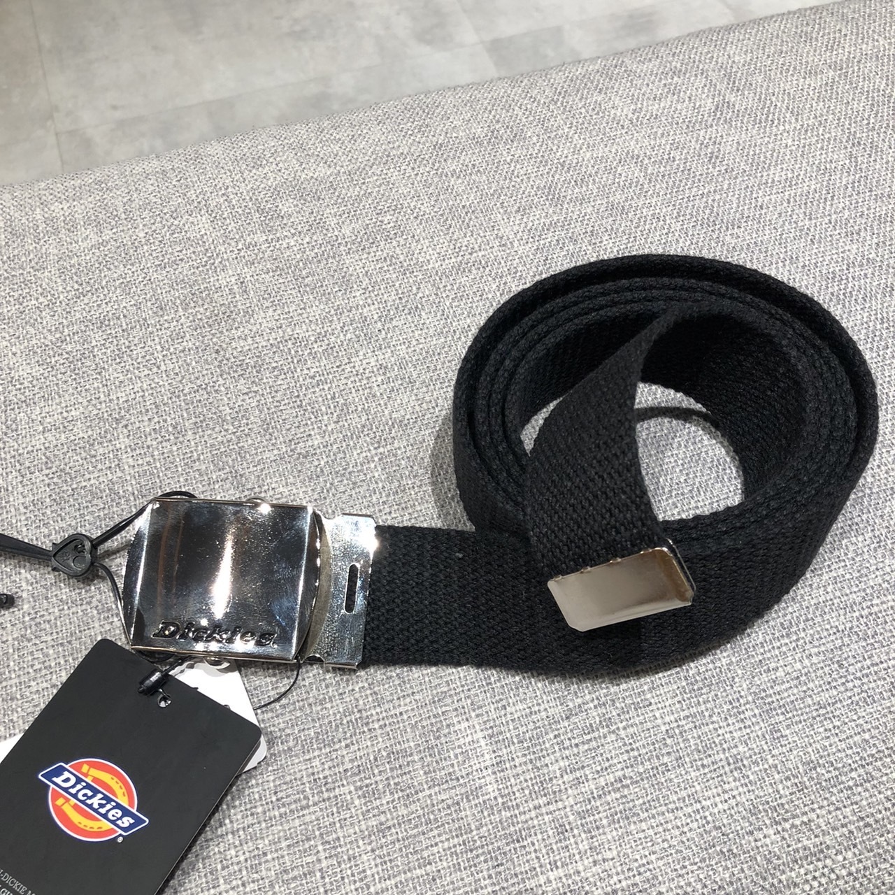 Dickies 工裝帆布皮帶 亮面壓紋 DS0741I