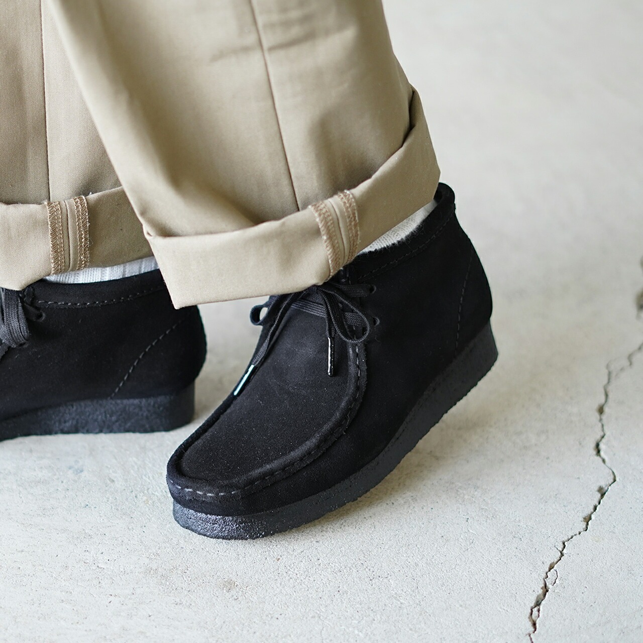 Clarks Wallabee Boot Black Suede 黑色