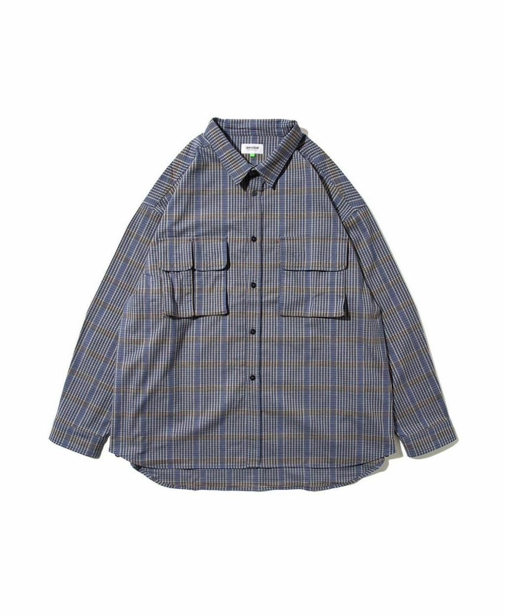 DEMARCOLAB REF.ZIP PLAID THERMO SHIRT (BLUE)