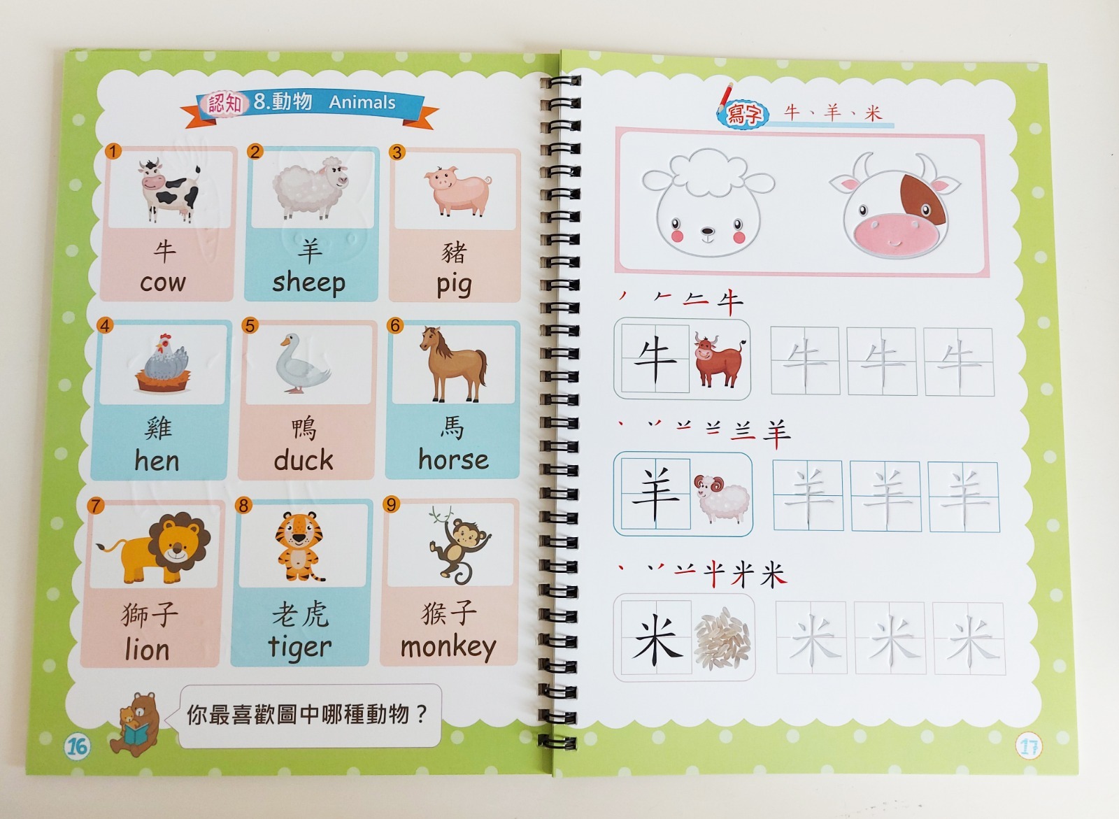 奇趣學習小百科 魔法凹槽練字帖漢英認知圖鑑