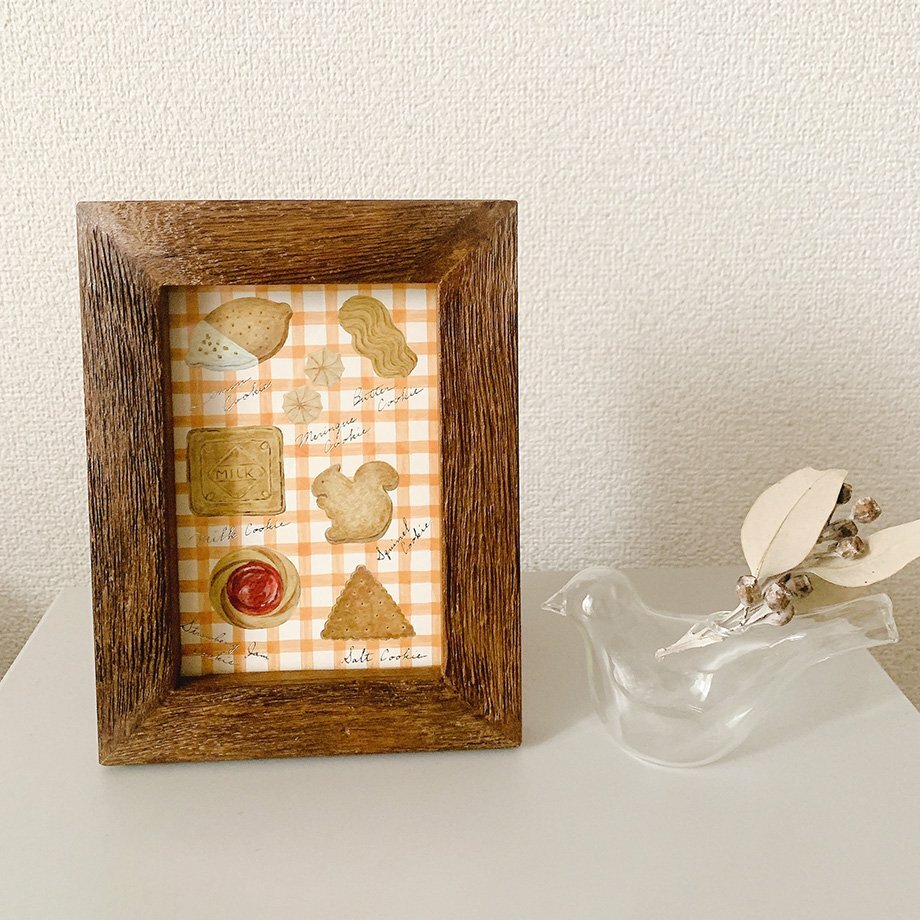 淺野綠 奶油曲奇餅（銀箔 ）箔押明信片｜日本表現社