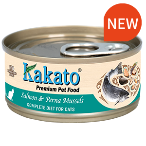 Kakato 卡格 -  三文魚+青口主食罐 Salmon & Perna Mussels Complete Food 70g (滿24罐@$15.5, 滿48罐@$15, 可混味)