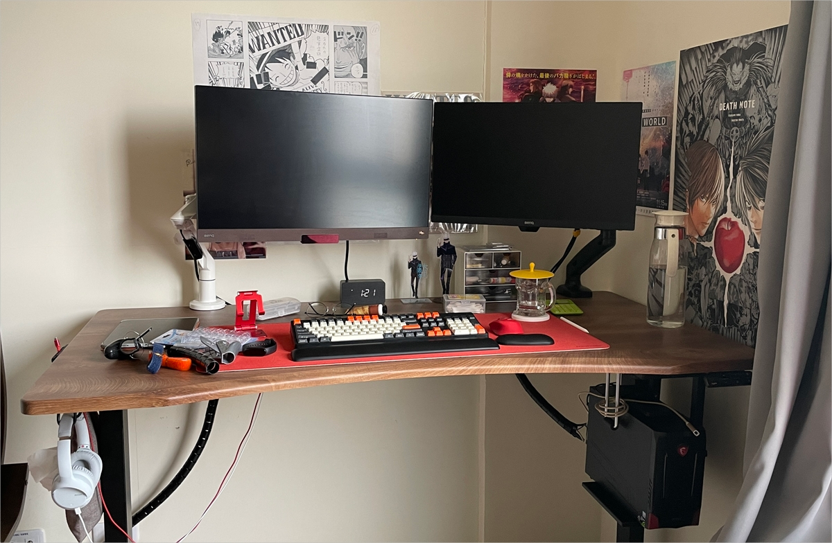 開箱 Funte電動升降桌評價，為什麼買Funte升降桌？整線記錄。