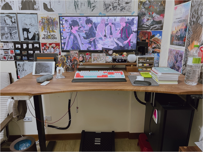 開箱 Funte電動升降桌評價，為什麼買Funte升降桌？整線記錄。