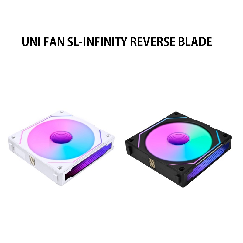 聯力 積木風扇 無限鏡 UNI FAN SL-INFINITY 120 REVERSE BLADE 反向葉片/白色/黑色