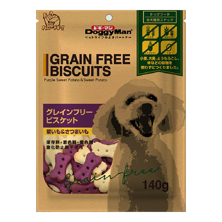 Doggyman｜無穀物 紫薯赤薯狗餅乾 140g (DYM-3455)