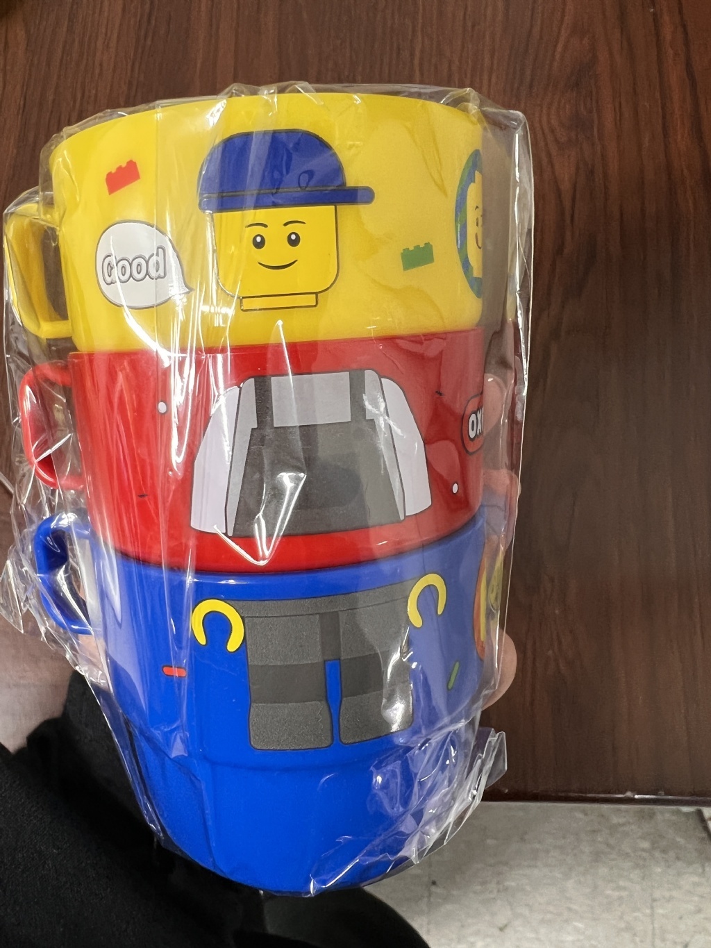 韓國日用品_積木人冷水杯/漱口杯