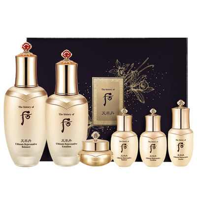 Whoo后天率丹兩件套+ 4件中樣