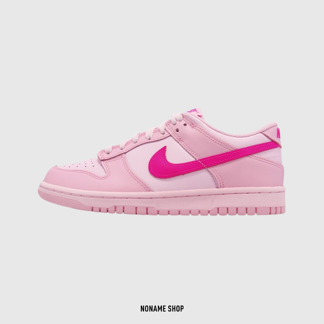 NIKE DUNK LOW "Triple Pink" GS 大童 頑皮豹 粉紅 (GS/大童)
