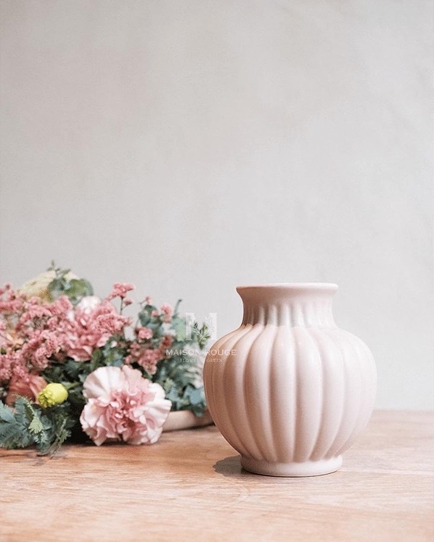 質感選物・法式豎紋花瓶