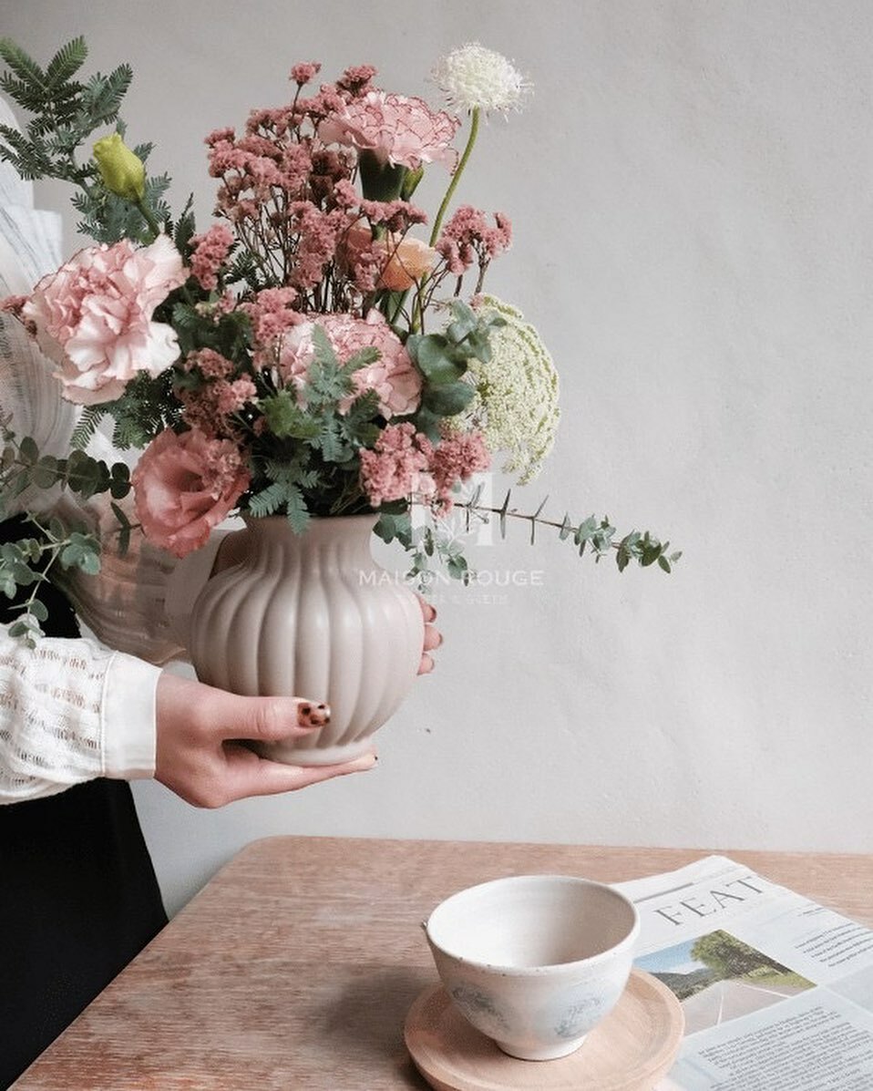 質感選物・法式豎紋花瓶