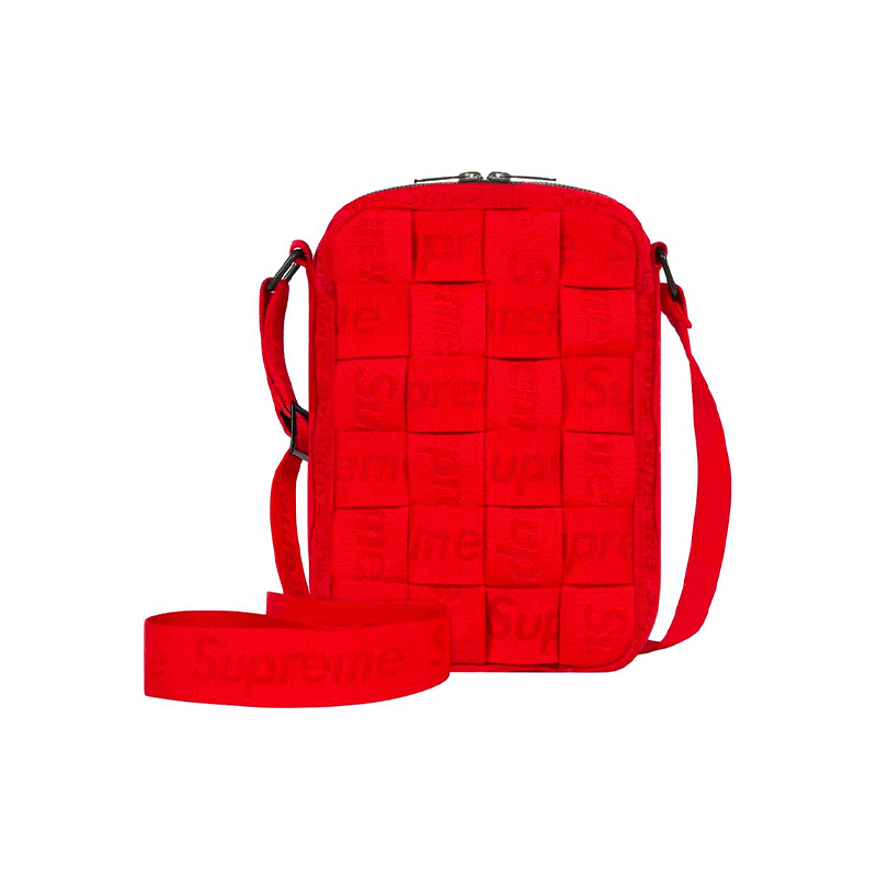 Supreme Woven Shoulder Bag "RED" 編織 小包 側背包 紅色 SS23B28-RD [台灣現貨]