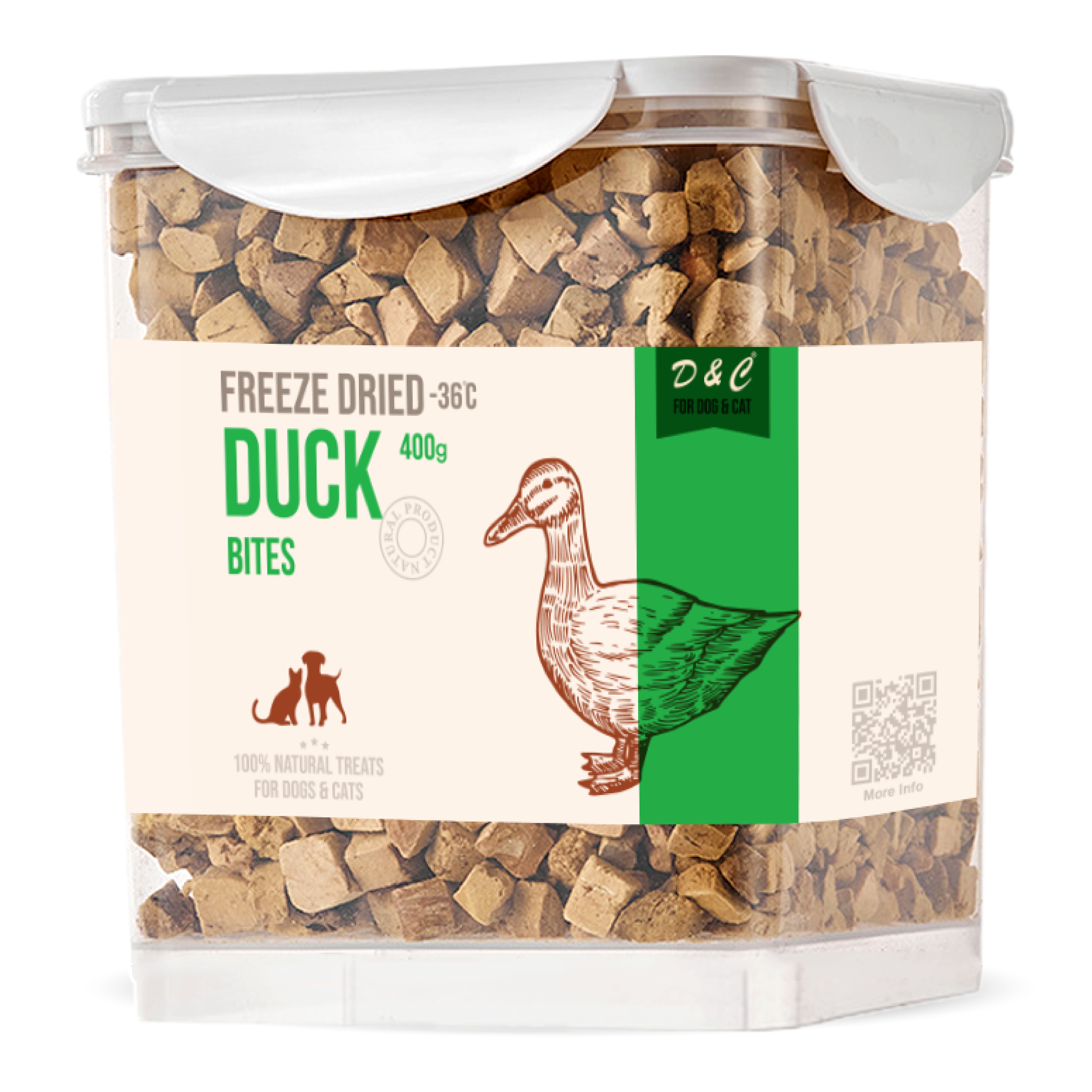 D&C | 凍乾鴨肉粒粒 400g Freeze Dried Duck Bites (DC-4064)