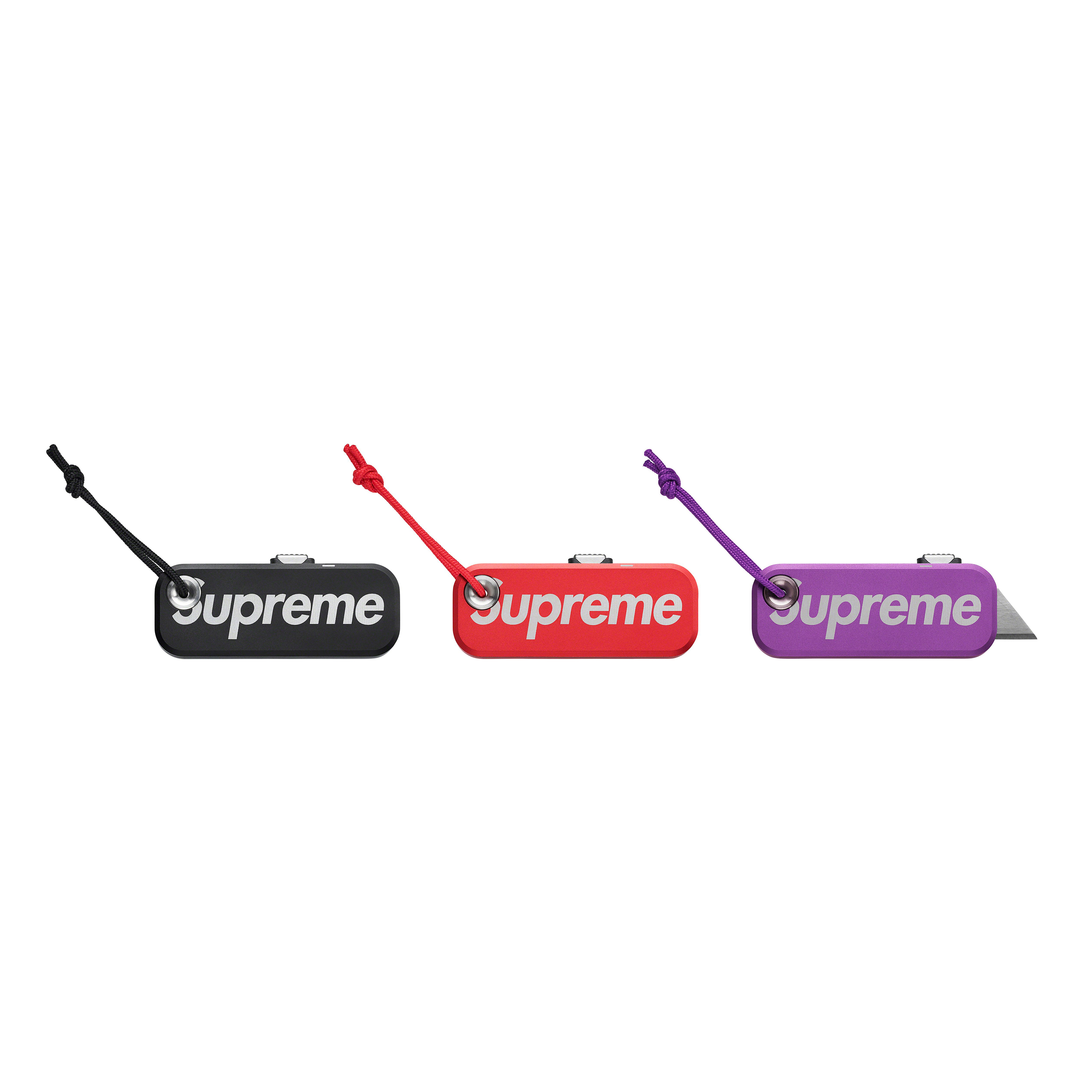 SUPREME®/JAMES BRAND PALMER UTILITY KNIFE 美工刀 鋁質外殼 雷雕LOGO 黑/紅/紫-SS23A102