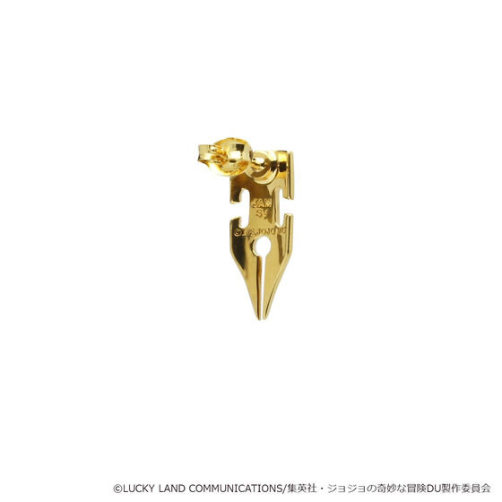 Pbandai 預訂2024/6月 【JAM HOME MADE コラボ】ジョジョの奇妙な冒険　ダイヤモンドは砕けない　岸辺露伴　Gペンモチーフピアス（片耳用） JAM HOME MADE X JOJO 奇妙之冒險 岸邊露伴 單隻耳環