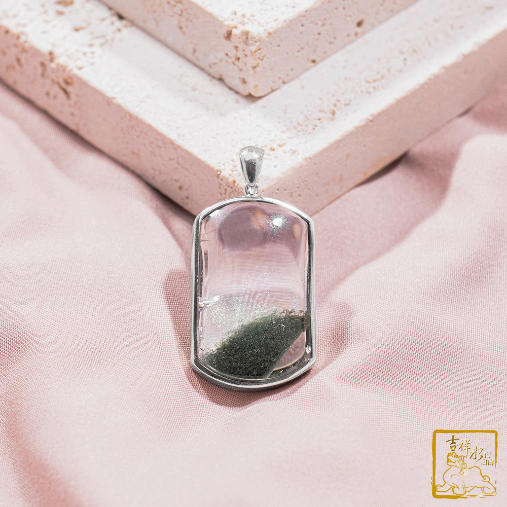 綠幽靈無事牌墜 17.6g 旺事業運