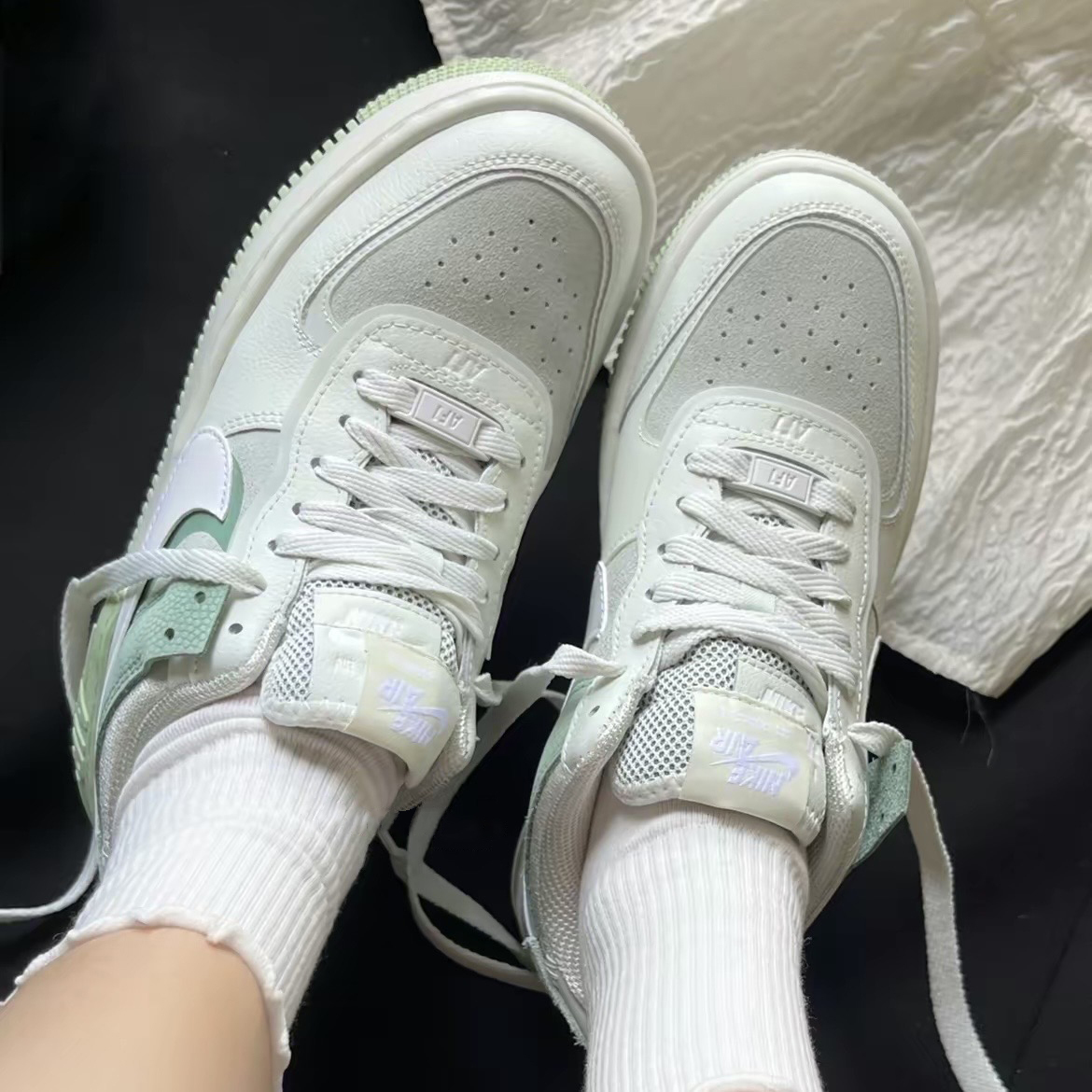 Nike Air Force 1 Low Shadow 抹茶馬卡龍 CW2655-001