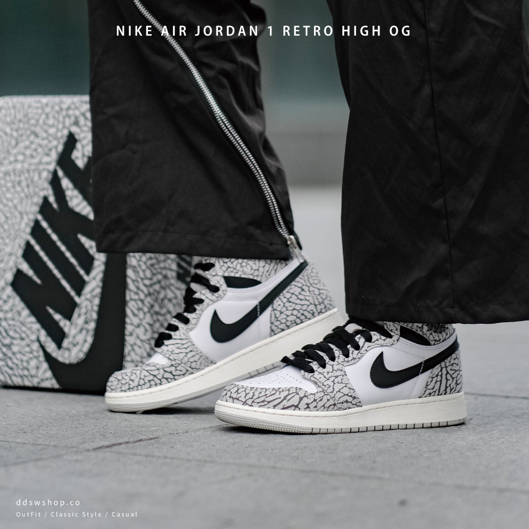 Nike Air Jordan 1 'Retro High OG' 灰黑爆裂紋灰白FD1437-052