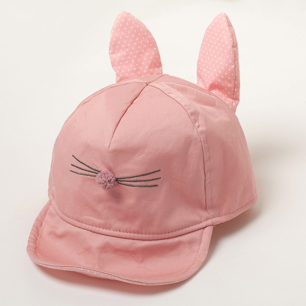 PIPPY 立體兔耳造型棒球帽 粉