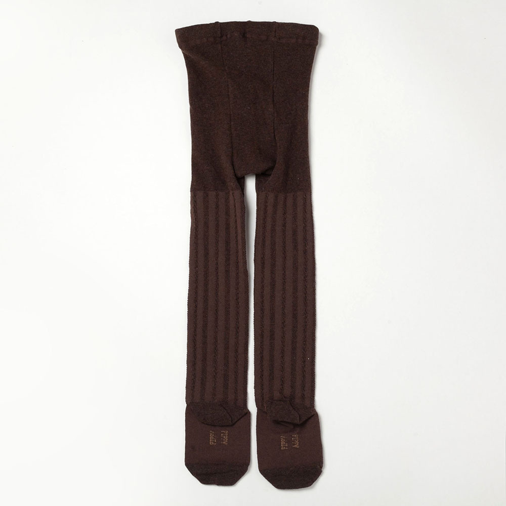 PIPPY 暖暖針織百搭彈性褲襪 棕