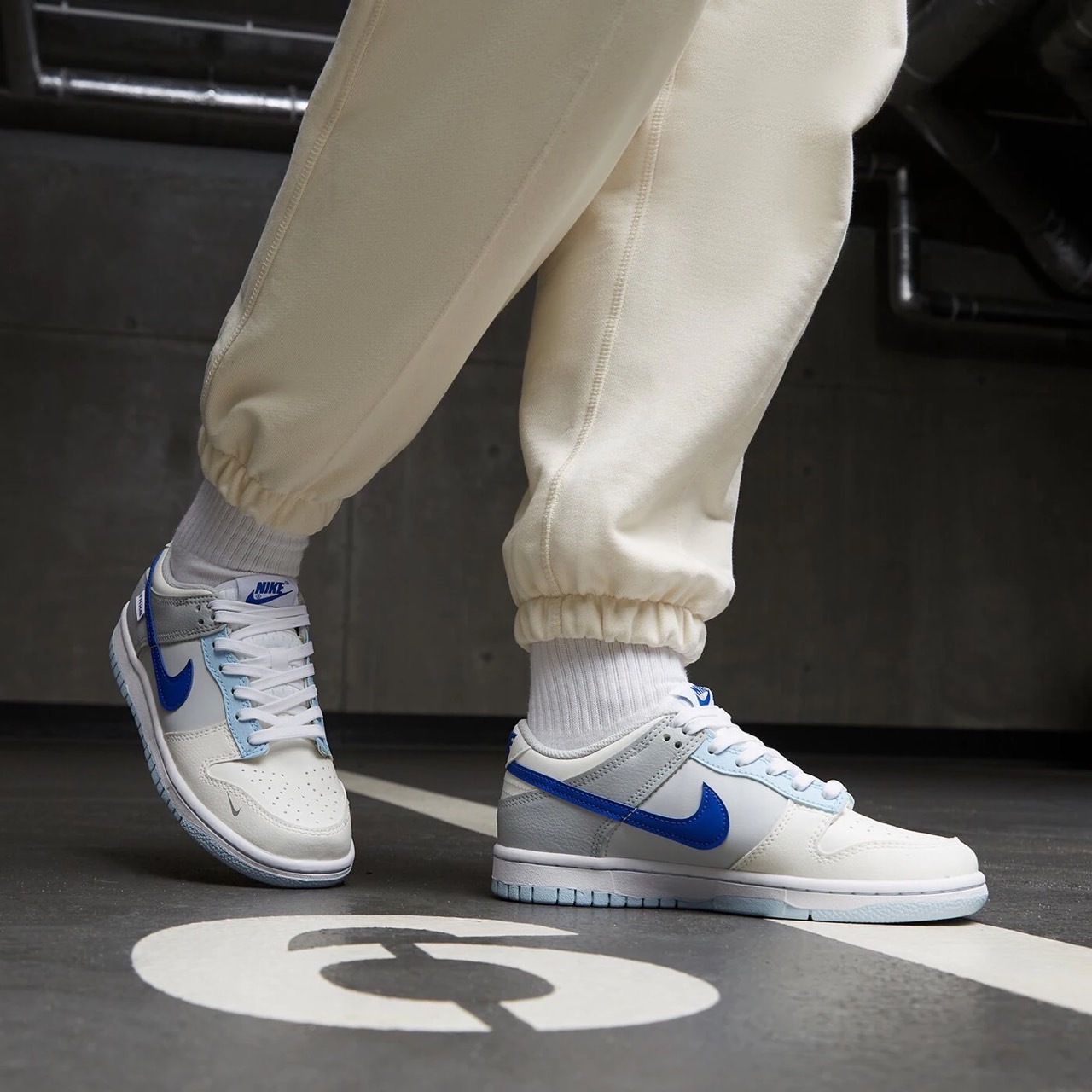 Νike Dunk Low GS Ivory Hyper Royal 海鹽藍 藍白 大童 FB1843-141