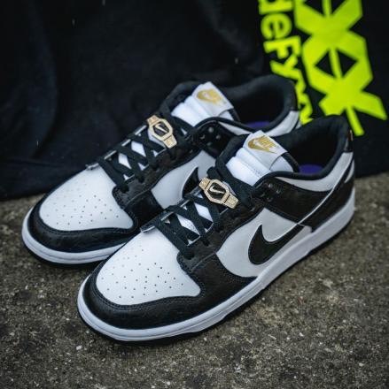 Nike Dunk Low World Champions 金扣漆皮 黑白冠軍熊貓 男鞋 DR9511-100