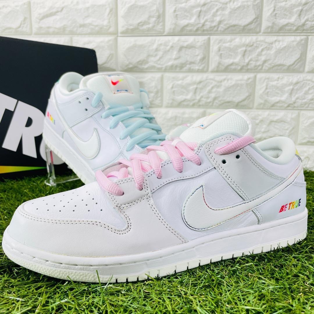 Nike SB Dunk "Be True" 彩虹漸變 白色 彩虹 藍粉 鴛鴦 刮刮樂 DR4876-100