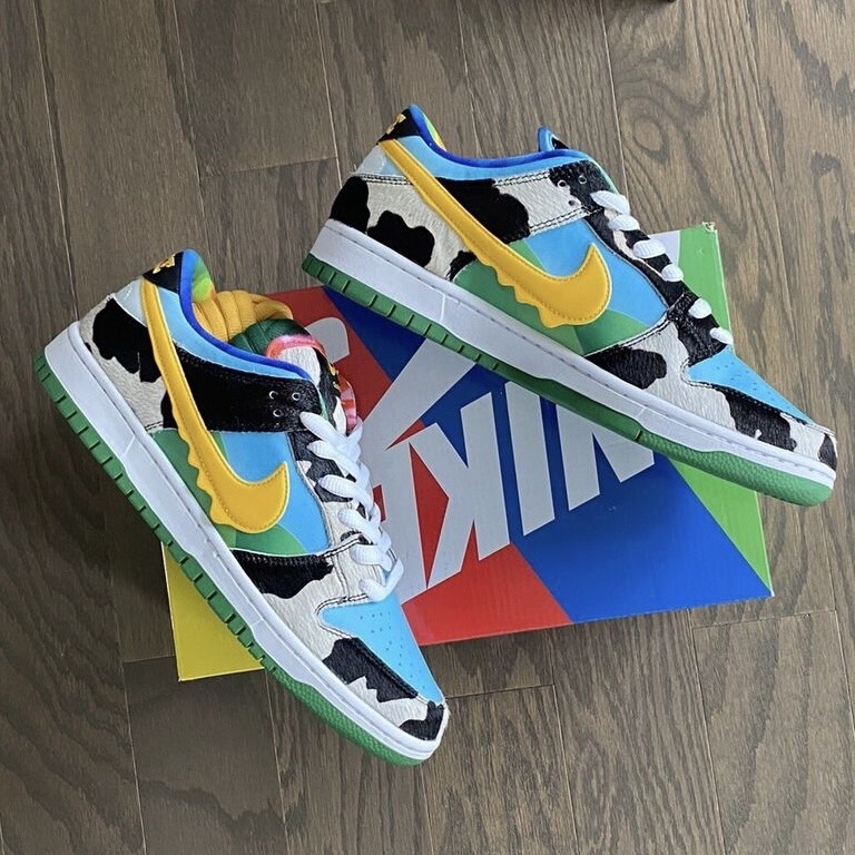 Nike SB Dunk Low x Ben & Jerry's 聯名 牛奶冰淇淋 乳牛 CU3244-100