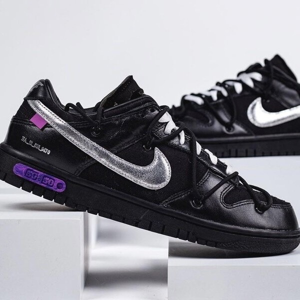 Nike Dunk Low x OFF-White "The 50" NO.50聯名 黑銀DM1602-001