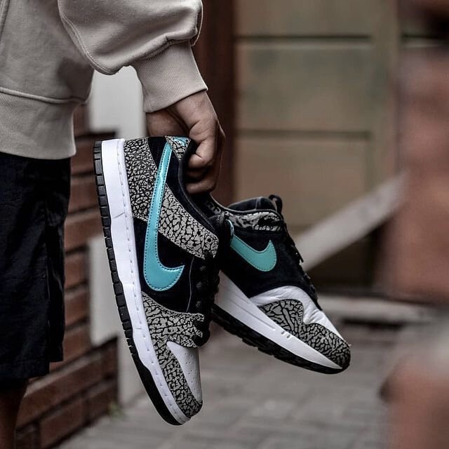 Nike SB Dunk Low "Clear Jade" 象紋 爆裂紋 牛皮 湖水綠勾 BQ6817-009