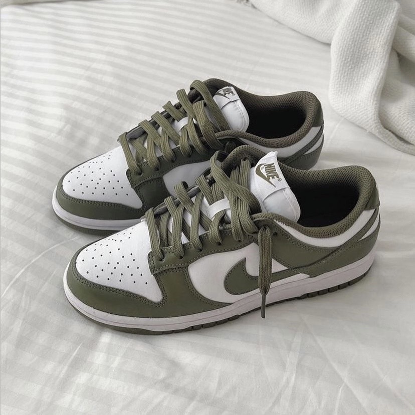 Nike Dunk Low Medium Olive 橄欖綠 白綠 女鞋 DD1503-120