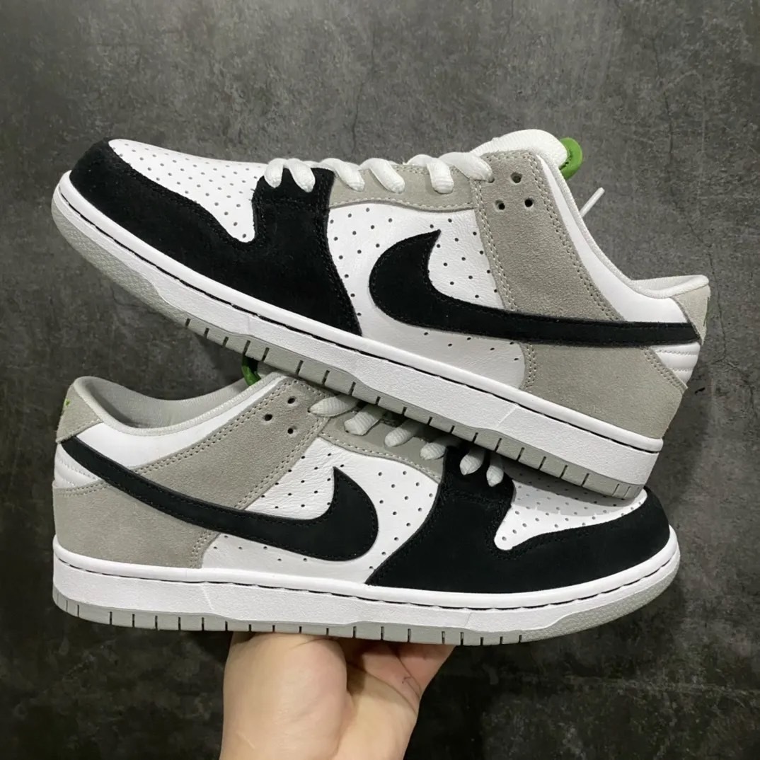Nike SB Dunk Low Chlorophyll 黑白灰綠 葉綠素 白灰黑勾 BQ6817-011