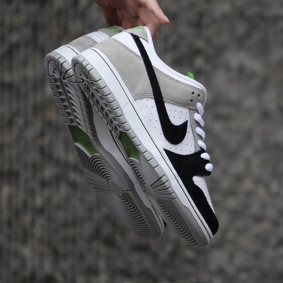 Nike SB Dunk Low Chlorophyll 黑白灰綠 葉綠素 白灰黑勾 BQ6817-011
