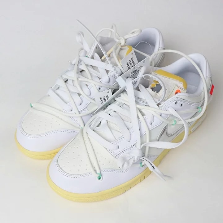 Nike Dunk Low x Off White The50 聯名 白銀 交叉綁帶 DM1602-127