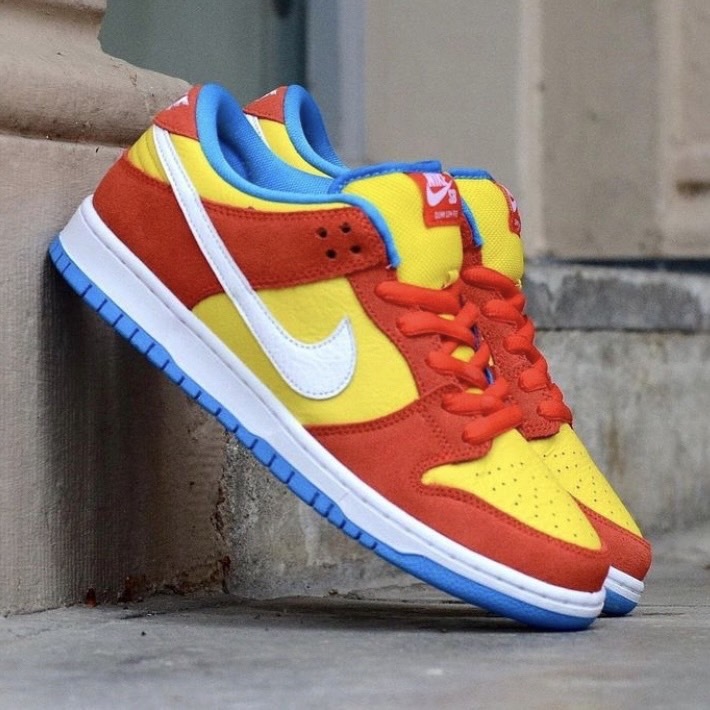 Nike SB Dunk Low "BART SIMPSON" 辛普森 黃紅藍 絨面麂皮 BQ6817-602