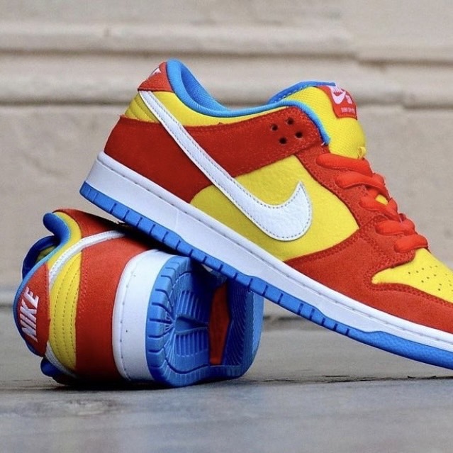 Nike SB Dunk Low "BART SIMPSON" 辛普森 黃紅藍 絨面麂皮 BQ6817-602