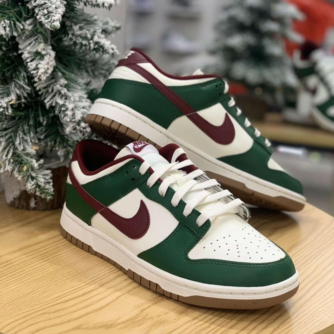 Nike Dunk Low Gorg Green 橄欖綠 峽谷綠 酒紅勾 紅綠白 男鞋 FB7160-161